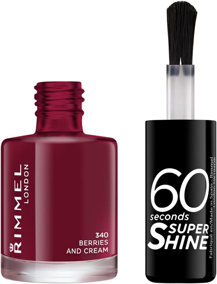 Rimmel London 60 Seconds Super Shine Nail Polish – Berries and Cream